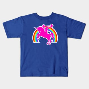 Barbell Girl, barbell unicorn, gym girl Kids T-Shirt